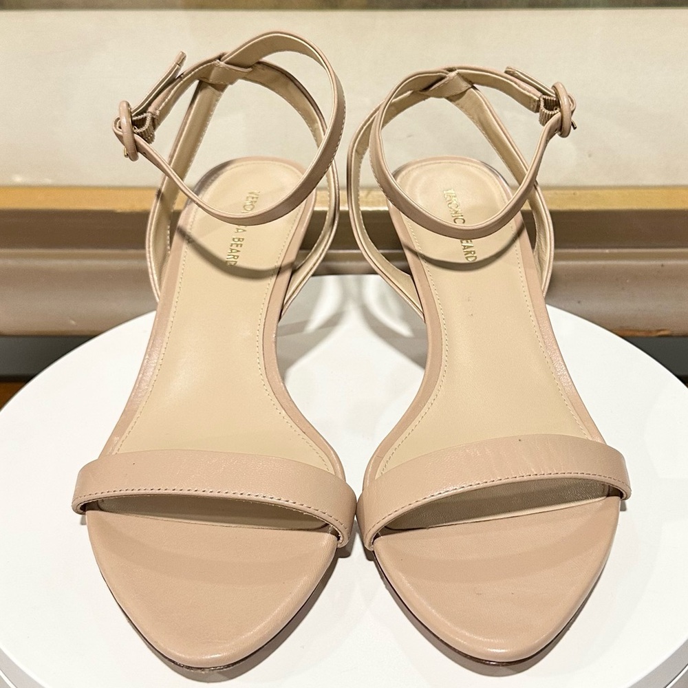 🌹VERONICA BEARD🌹 Darcelle Leather Sandal in Bisque Size: 8.5 - Picture 6 of 14
